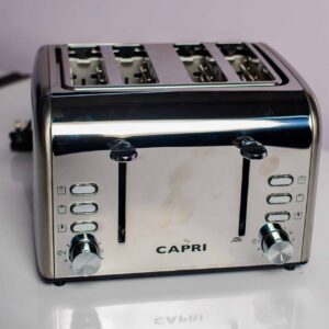 CAPRI 4 SLICE TOASTER STANLESS STEEL